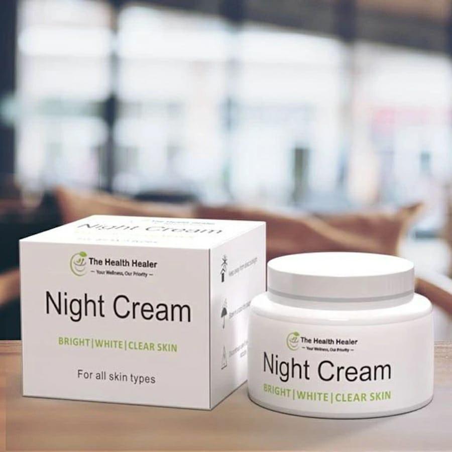 Whitening & brightening night cream -pcs of smooth texture for All skin types