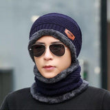 Warm whool beanie and neck warmer set - 2 pcs for cold weather comfort