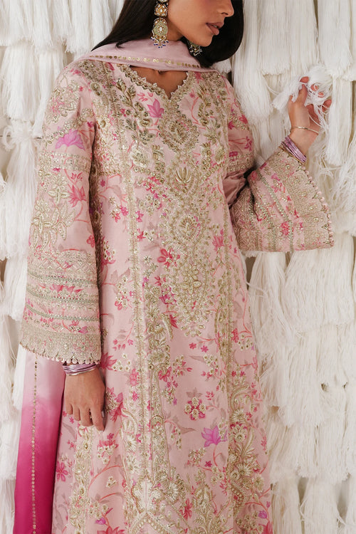 AZVA embroidered velvet shirt by Saad Bin Shahzad