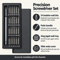 24-in-1 magnetic screwdriver set with multiple precision steel bits and portable storage case